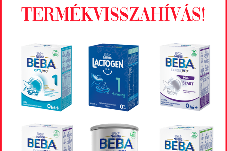 NKFH: 13 csecsemőtápszer visszahívását kezdeményezte a Nestlé mikrobiológiai nem megfelelőség miatt