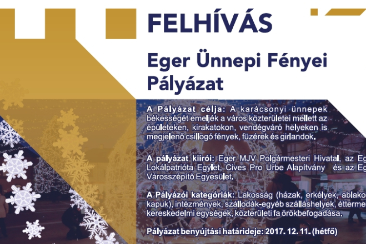 EGER ÜNNEPI FÉNYEI 2017